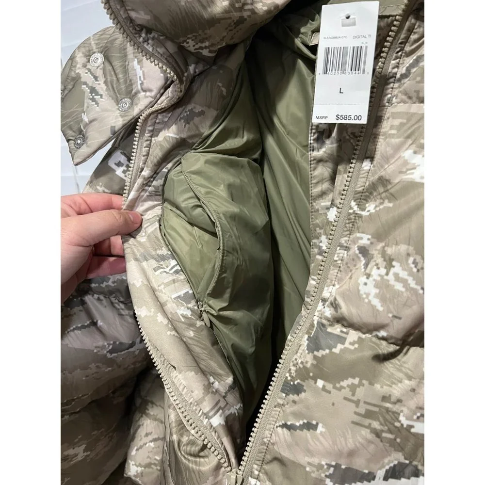 Stampd Digital‎ Tiger Camo Down Puffer Jacket Mens Large SLA-M2686JK-DTC New